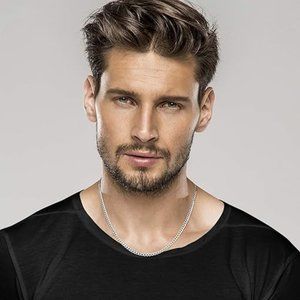 Miabella Italian Sterling Silver 3.5mm Diamond Cut Cuban Link Curb Chain